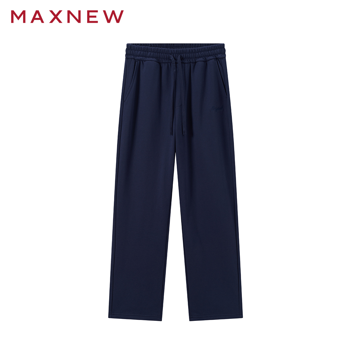 【门店同款】马恩MAXNEW男装冬季新款男士休闲裤直筒运动加绒长裤