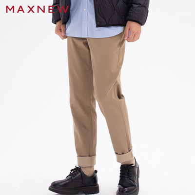 MAXNEW直筒梭织长裤宽松