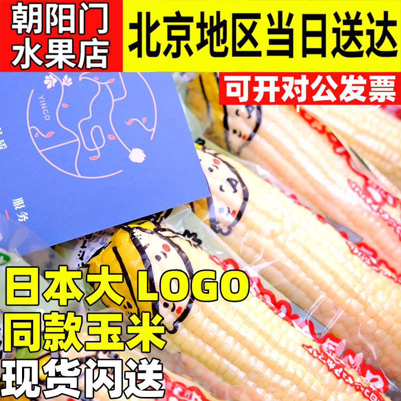 北京大LOGO同款玉米10支日本北海道牛奶玉米真空水果玉米开袋即食