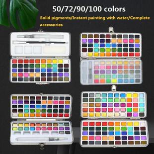 Acuarelas Watercolor Manicu Color Pigment 100 Solid