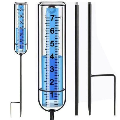 Outdoor Rain Gauge with Stake Rain Measure Gauge Adjustable