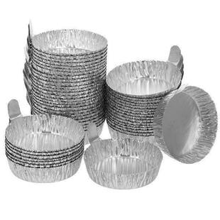 50pcs Aluminum Foil Weighing Plates Labs Sample Weighing