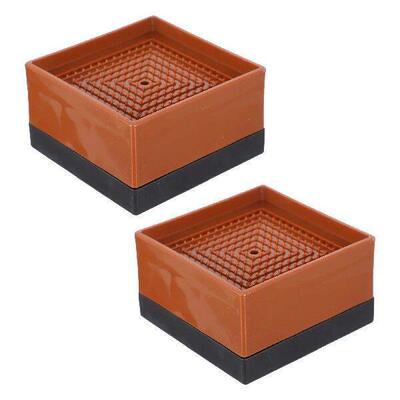 2 Pcs Adjustable Feet Levelers Bed Foot Booster Heightening