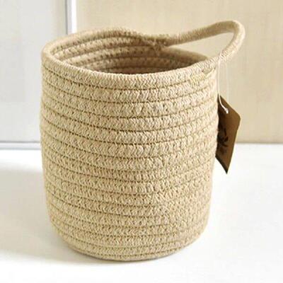 Fabric Wall Hanging Baskets with Hook Desktop Storage