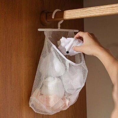 Breathable Mesh Storage Bag Grid Visualization Design