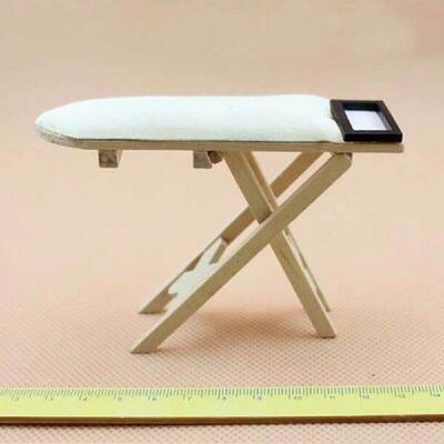 Iron with Ironing Board Doll House Furniture Dollhouse Room