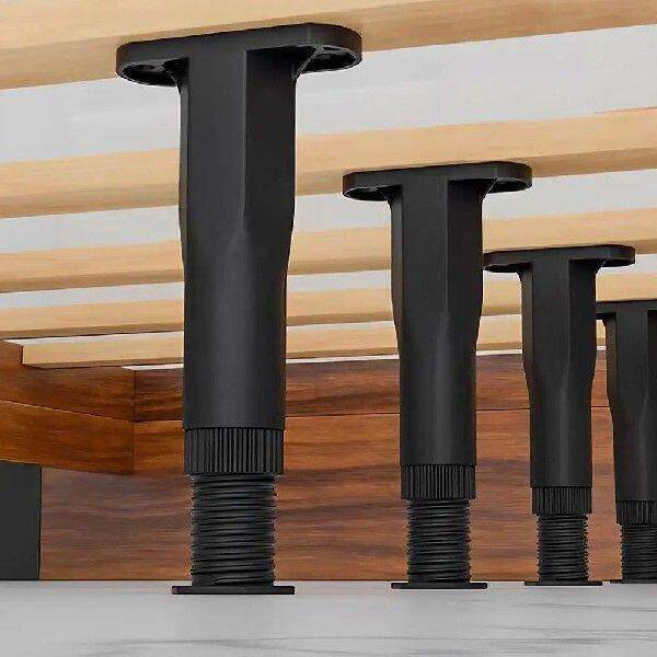 6 Pcs Adjustable T Shape Plastic Bed Frame Support Legs