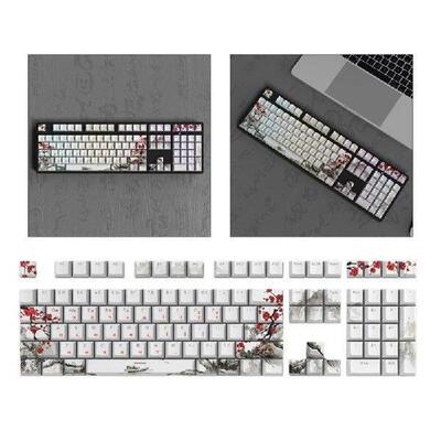 108 Keys PBT Keycap DYESUB OEM Personalized Plum Blossom