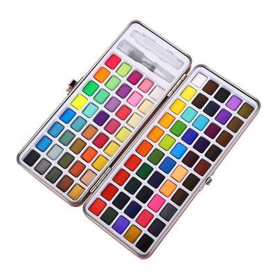 Professional 50/72/90/100 Colors Set Solid Watercolor Set Ba