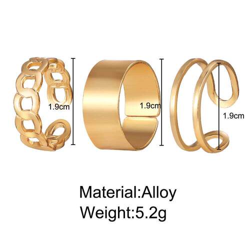 lity wide open index finger ring chain joint ring tail ring