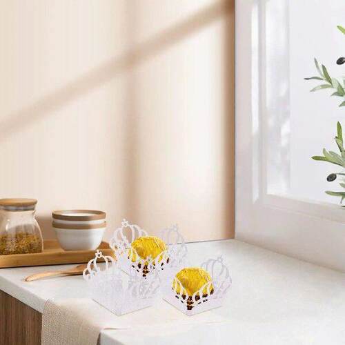 50 Pcs Decorative Paper Edges Yellow Gift Boxes for C ies