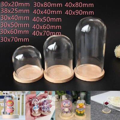 10pcs Mini Clear Glass Hemisphere Cover Dome Cabochon