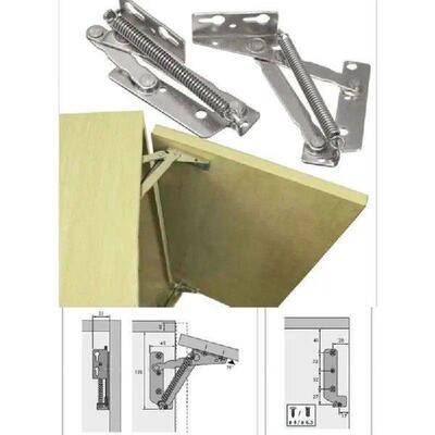 2pcs/set 80 Degree Sprung Hinges Cabinet Door Lift Up Stay