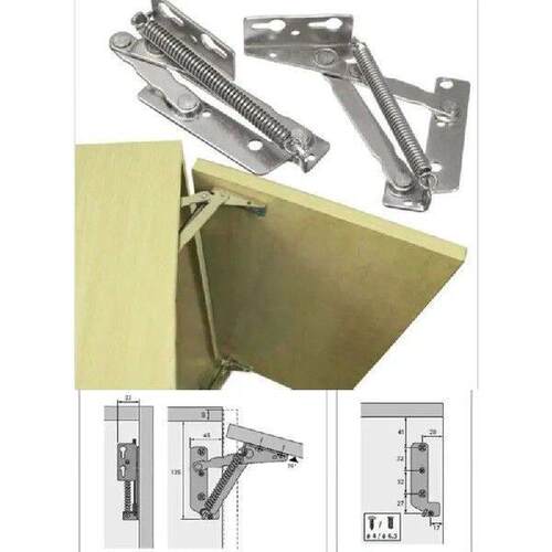 2pcs/set 80 Degree Sprung Hinges Cabinet Door Lift Up Stay