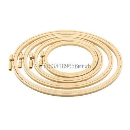 4Pcs Embroidery Hoop with Spring Clip Oval Embroidery Frame