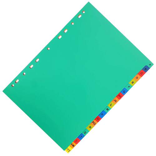 Binder Index Divider A4 Separated Loose Leaf Clips Dividers