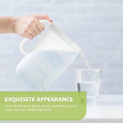 Plastic Cold Water Pitcher Large Capacity Kettle Lid Handle