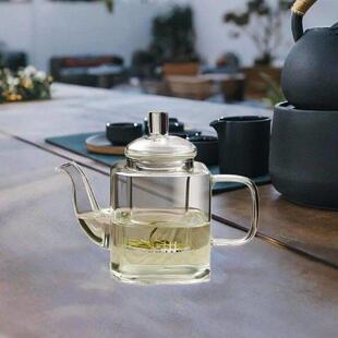 Glass Teapot Loose Leaf Tea Maker Stovetop with Strainer