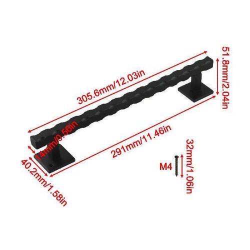 12 Inch Pull Handle Sliding Barn Door Handle Distinct