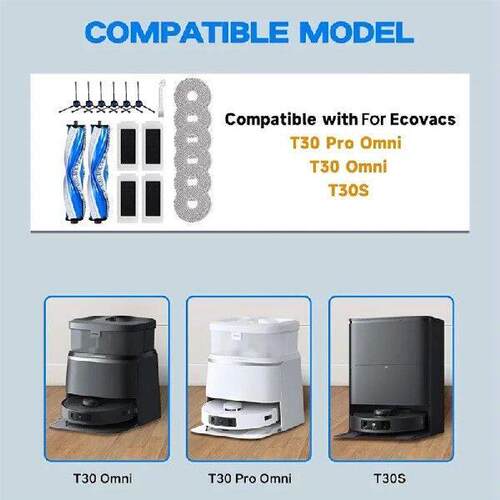 AEE3-Replacement Parts For ECOVACS DEEBOT T30S/T30S