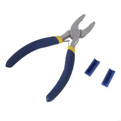 Professional Flat Nose Pliers Featuring Plastic Jaws and