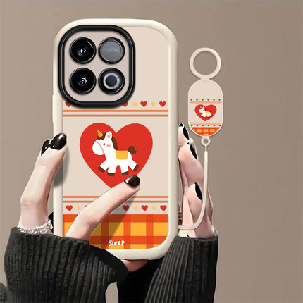 爱心小马适用iQOOZ10TurboPro手机壳iqooz9Turbo+新款全包防摔iqooz7i/z3/z1小众iqooz7xm软iqooz10x/z8x/z5x