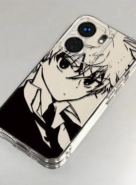 素描奇犽适用红米13R手机壳新款2311FRAFDC防摔镜头全包男女挂绳创意透明保护套高级感时尚软壳个性小众情侣