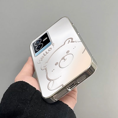 渐变水豚适用vivoT2X手机壳vivoT1x新款vivoG2高级感vivoU3x镜头全包防摔男女保护套高级轻奢带挂绳小众情侣