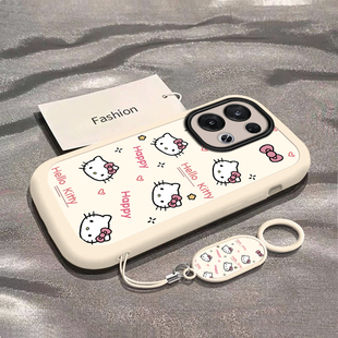 可爱猫咪适用OPPOReno8Pro手机壳新款PGAM10防摔镜头全包男女挂绳硅胶软壳创意保护套高级感时尚个性小众情侣