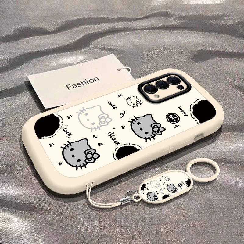适用opporeno5k手机壳女新款reno5曲面屏5K硅胶oρpor可爱0pp0ppor卡通opr全包oppr防摔opoor女款oopor软opop