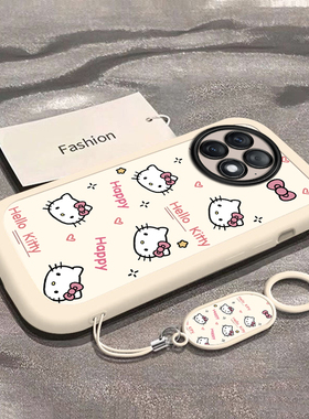 可爱猫咪适用一加13手机壳新款PJZ110防摔镜头全包男女挂绳硅胶软壳创意保护套高级时尚个性小众情侣网红2025