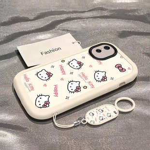 可爱猫咪适用苹果X手机壳新款iPhoneX防摔镜头全包男女带挂绳硅胶软壳创意保护套高级感时尚个性小众情侣网红