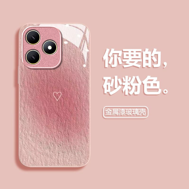 油画爱心适用华为WIKOHi畅享80s手机壳畅享70/60pro新款智选 hinova12se/11se玻璃nova10/9鼎桥p50/m40/n8pro