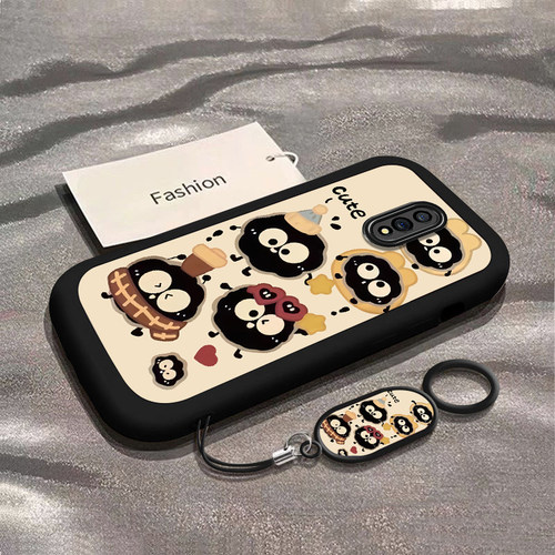 适用opporeno手机壳新款reno3/4男女款reno5/8pro软硅胶保护套9/10可爱煤球11/12情侣rone6/7SE全包防摔外壳