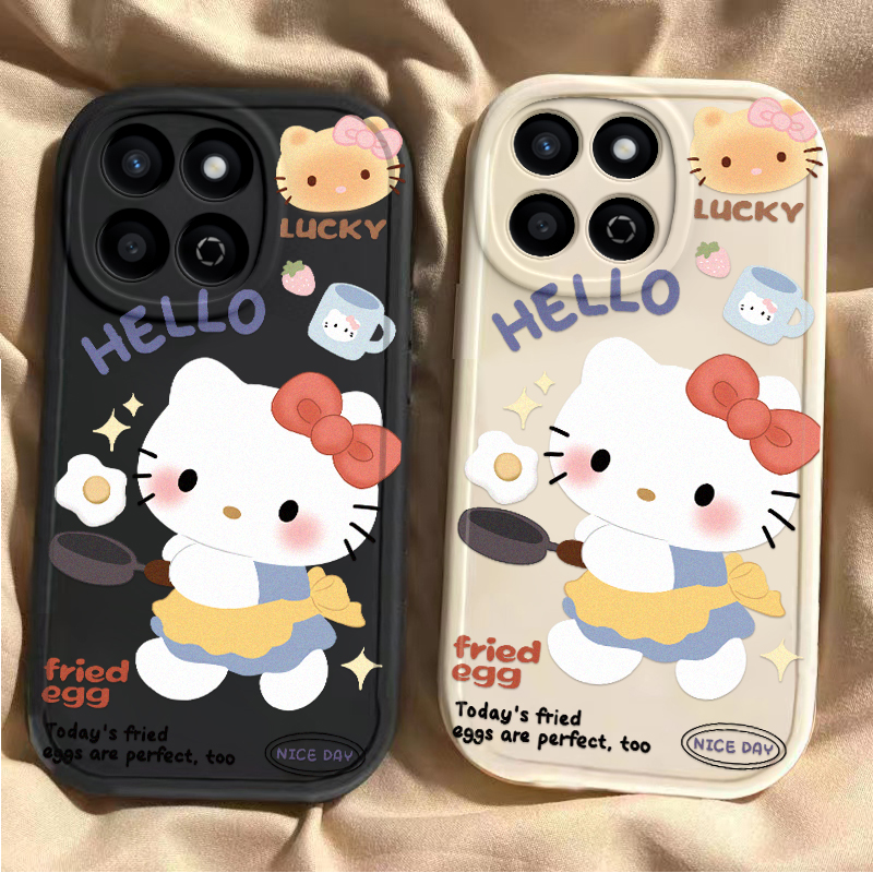 适用荣耀畅玩60plus手机壳畅玩50m/20/40plus煎蛋kt猫全包防摔华为玩畅30puls软外壳畅享20pro硅胶8c套9a女生