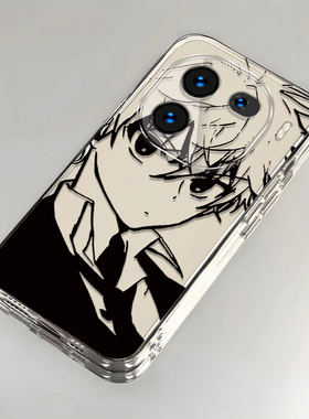 素描奇犽适用iQOO12手机壳新款V2307A防摔镜头全包男女带挂绳创意透明软壳保护套高级感时尚个性小众情侣网红