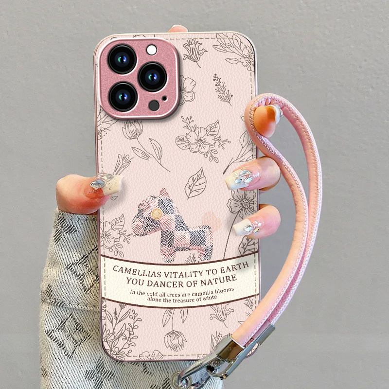 复古小马适用苹果17promax手机壳iPhone16e/15pro新款14plus女ip13pro全包防摔12小羊皮11高级小众马年带挂绳,3C数码配件,手机保护套/壳,淘宝优惠券,粉丝福利购,淘宝优惠卷