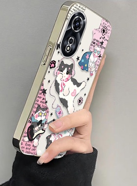 可爱猫咪适用OPPOA975G手机壳oppoa96/95/72新款a93/92/56s防摔55/53/52软壳36/32/5活力版11/9/2x全a3/1i