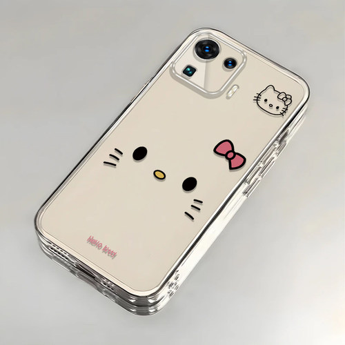 可爱kt猫适用小米11Pro手机壳新款M2102K1AC防摔镜头全包男女挂绳创意透明软壳保护套高级感时尚个性小众情侣