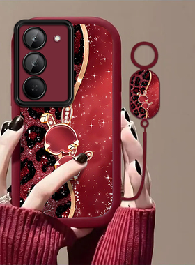 豹纹兔适用红米Note15R手机壳红米Note14/13/12pro+新款12/11r高级note10/9全包5g防摔11se软壳turbo3/4Pro