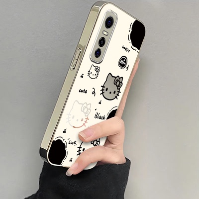 适用vivos7e手机壳S7e活力版vivo镜面补妆evivo套新款vivose7全包防摔vovos玻璃v2031EA女vivo电镀银viv0后壳