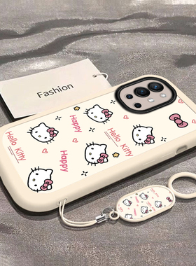 可爱猫咪适用一加9R手机壳新款LE2100防摔镜头全包男女挂绳硅胶软壳创意保护套高级感时尚个性小众情侣网红潮