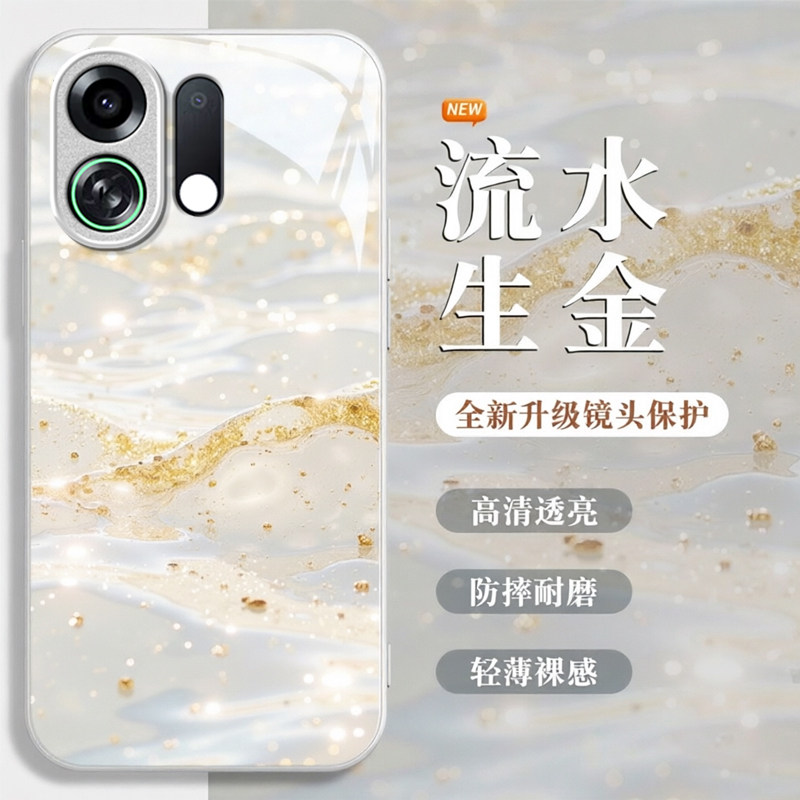 流水生金适用OPPOK13TurboPro手机壳k12/11x新款K13s玻璃k10活力版k9pro全包防摔k7硬壳oppor15高级感oppor17