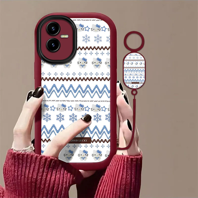 雪花kt猫适用vivoT2X手机壳vivoT1x新款vivoG2高级感vivoU3x镜头全包防摔男女保护套高级轻奢带挂绳小众情侣