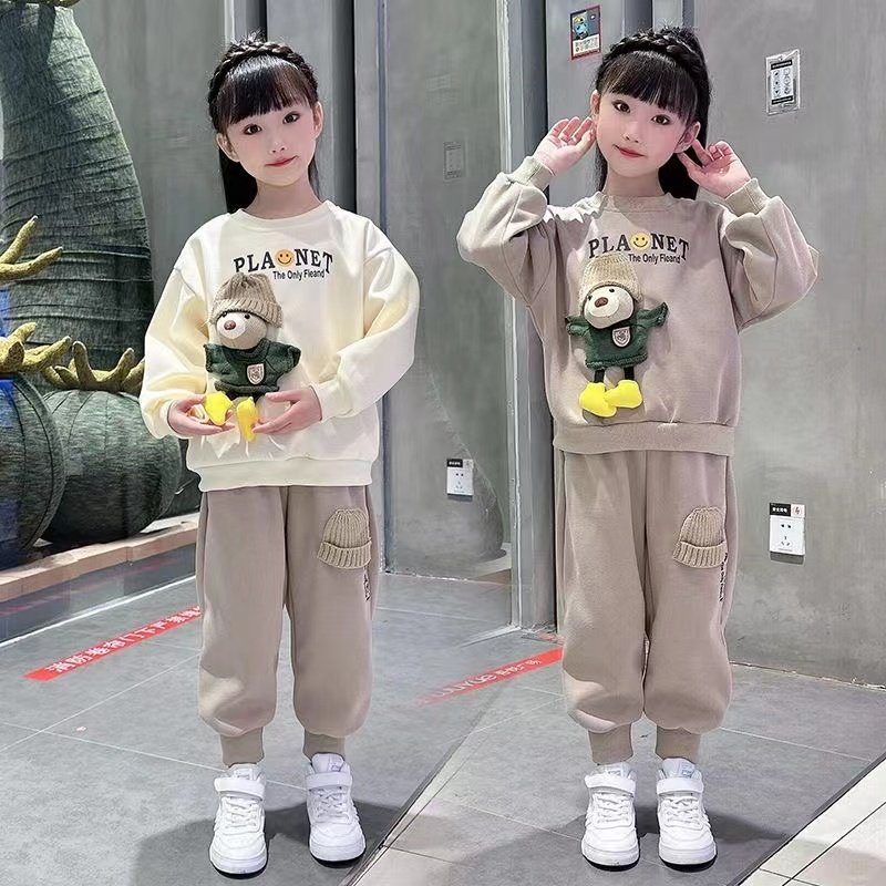 巴拉妮琪balaniqi女童秋冬款套装加绒立体小熊衣裤两件套装外穿韩,童装/婴儿装/亲子装,套装,淘宝优惠券,粉丝福利购,淘宝优惠卷