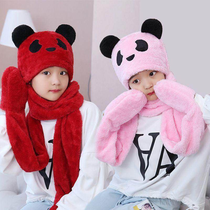 巴拉妮琪24新款秋冬儿童帽子围巾加厚宝宝手套三件套时尚可爱网红,童装/婴儿装/亲子装,多件套 帽子、围巾、手套等组合,淘宝优惠券,粉丝福利购,淘宝优惠卷