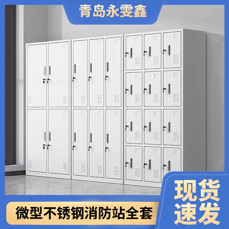 加工定制钢制更衣柜员工宿舍储物柜浴室健身换衣柜多门收纳柜