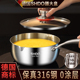 德国膳大皇奶锅无涂层316L不锈钢宝宝辅食锅蒸煮一体小奶锅煮面锅