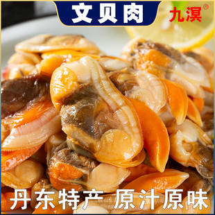 丹东特产大文贝粒大号黄蚬子冷冻食品即食无沙新鲜海鲜半成品