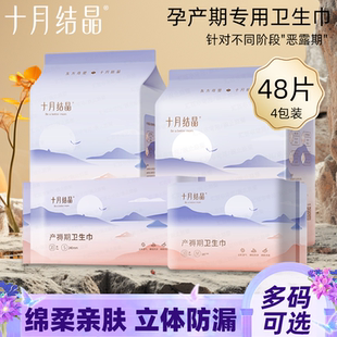 十月结晶产后可用计量型卫生巾产妇产褥期排恶露月子安心裤安睡裤